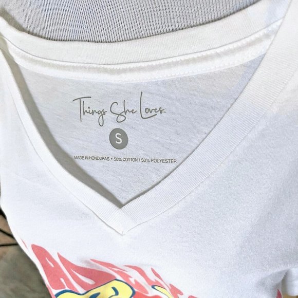 NEW! JADELYNN BROOKE USA RETRO LOGO 70's HIPPIE TEE T-SHIRT WOMENS SIZE SMALL S - Picture 6 of 6